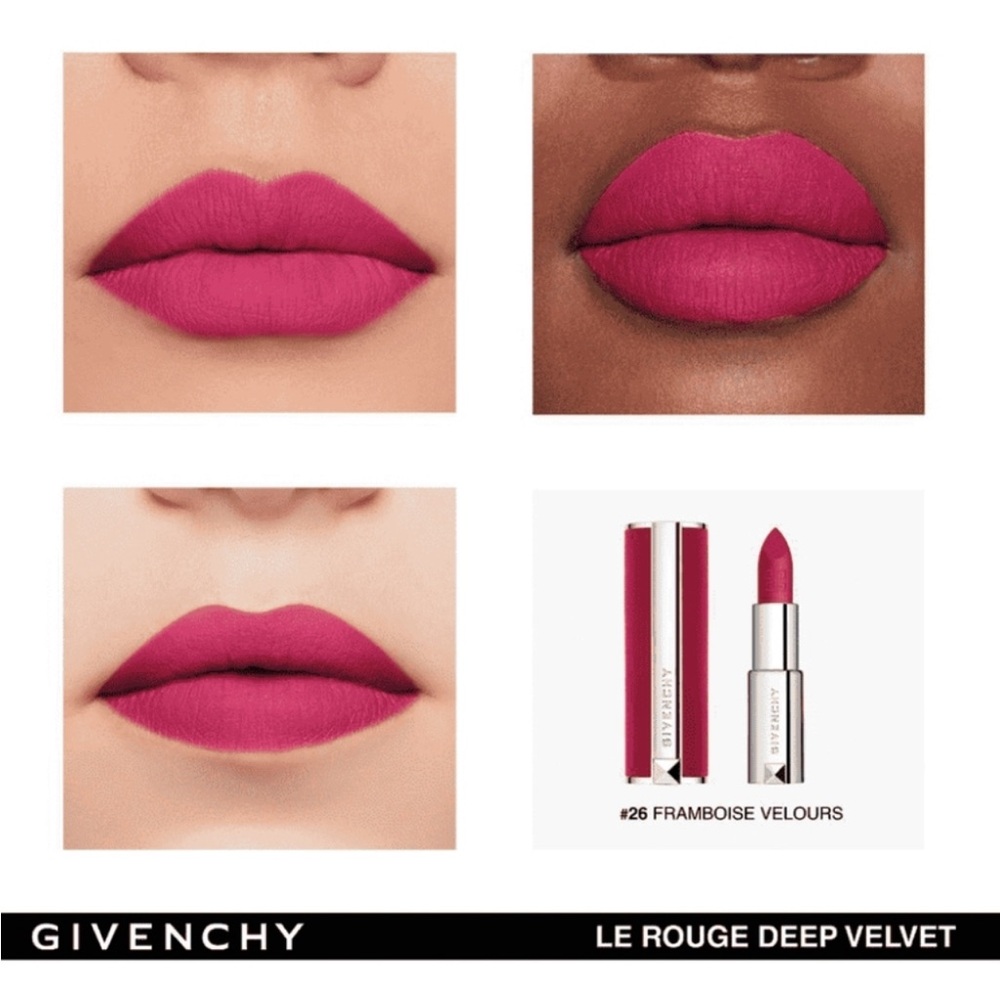 🆕 NWOB Givenchy Le Rouge Deep Velvet Matte Lipstick #26 Framboise Velours